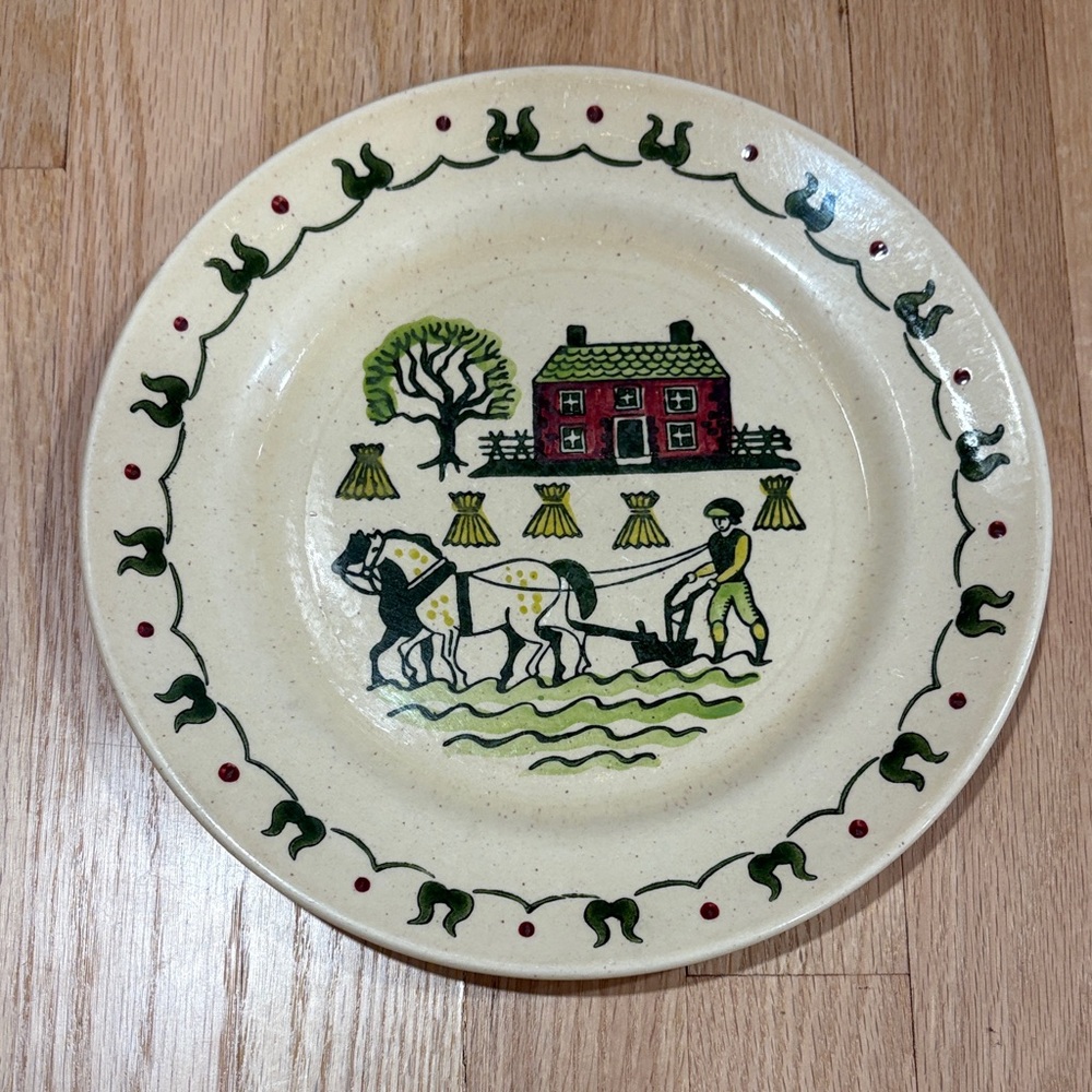 Vintage Farmhouse Decorative Plate